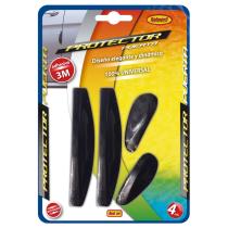 Pool Line 376.2 - JGO. 4 PROTECTORES PUERTA COLOR NEGRO CURVA