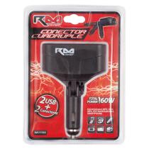 Pool Line 11534 - CARGADOR MECHERO DOBLE + 2USB 1000MA
