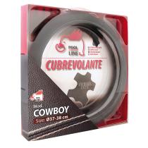 Pool Line 608183 - CUBREVOLANTE 100% PIEL 'COWBOY' COLOR NEGRO HILO NEGRO MED