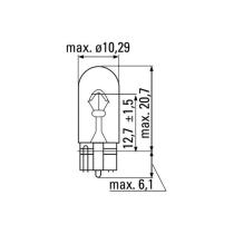 JBM 52860 - LÁMPARA OBN WEDGE 12V 3W T10