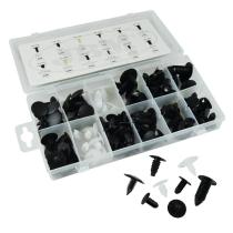 JBM 52888 - ESTUCHE DE CLIPS PLÁSTICOS UNIVERSALES 128PCS