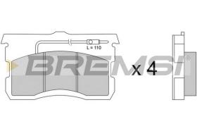 Bremsi BP2017 - BRAKE PADS