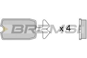 Bremsi BP2039 - PASTTILLA DE  FRENO | BRAKE PADS
