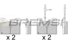 Bremsi BP2066 - PASTTILLA DE  FRENO | BRAKE PADS
