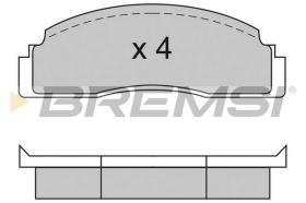 Bremsi BP2104 - PASTILLA DE FRENO | BRAKE PADS