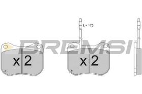 Bremsi BP2118 - PASTTILLA DE  FRENO | BRAKE PADS
