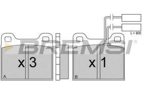 Bremsi BP2224 - PASTILLA DE FRENO | BRAKE PADS