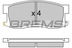 Bremsi BP2244 - PASTTILLA DE  FRENO | BRAKE PADS