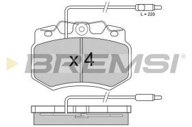 Bremsi BP2276-1 - PASTIGLIE FRENO | BRAKE PADS