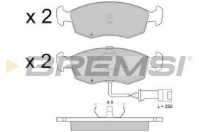 Bremsi BP2282 - PASTTILLA DE  FRENO | BRAKE PADS