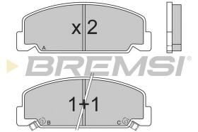 Bremsi BP2406 - BRAKE PADS