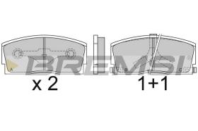 Bremsi BP2437 - PASTTILLA DE  FRENO | BRAKE PADS