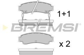 Bremsi BP2442 - PASTTILLA DE  FRENO | BRAKE PADS