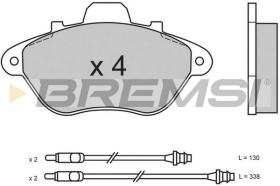Bremsi BP2465 - PASTTILLA DE  FRENO | BRAKE PADS