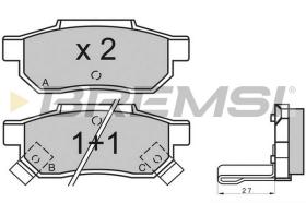 Bremsi BP2530 - PASTTILLA DE  FRENO | BRAKE PADS