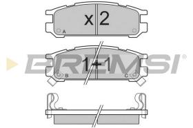 Bremsi BP2536 - PASTIGLIE FRENO | BRAKE PADS