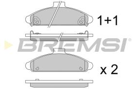 Bremsi BP2579 - PASTIGLIE FRENO | BRAKE PADS