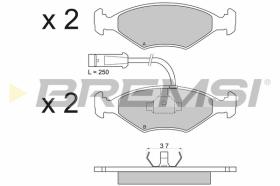 Bremsi BP2589 - PASTTILLA DE  FRENO | BRAKE PADS