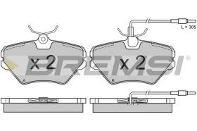 Bremsi BP2628 - PASTTILLA DE  FRENO | BRAKE PADS