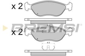 Bremsi BP2656 - PASTTILLA DE  FRENO | BRAKE PADS