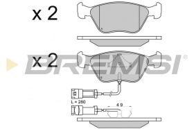 Bremsi BP2658 - PASTTILLA DE  FRENO | BRAKE PADS