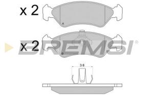 Bremsi BP2671 - PASTTILLA DE  FRENO | BRAKE PADS