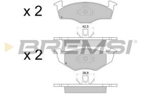 Bremsi BP2672 - PASTILLA DE FRENO | BRAKE PADS
