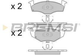 Bremsi BP2682 - PASTILLA DE FRENO | BRAKE PADS