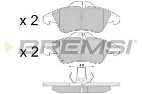 Bremsi BP2687 - PASTTILLA DE  FRENO | BRAKE PADS