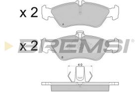 Bremsi BP2689 - PASTTILLA DE  FRENO | BRAKE PADS