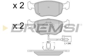 Bremsi BP2707 - PASTTILLA DE  FRENO | BRAKE PADS