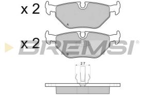 Bremsi BP2710 - PASTILLA DE FRENO | BRAKE PADS