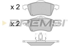 Bremsi BP2723 - PASTTILLA DE  FRENO | BRAKE PADS