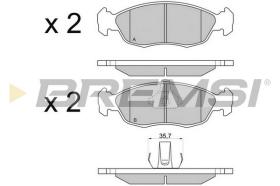 Bremsi BP2729 - PASTTILLA DE  FRENO | BRAKE PADS