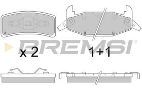 Bremsi BP2787 - PASTTILLA DE  FRENO | BRAKE PADS