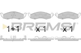 Bremsi BP2791 - PASTTILLA DE  FRENO | BRAKE PADS