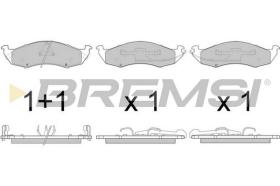 Bremsi BP2791 - PASTIGLIE FRENO | BRAKE PADS