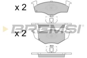 Bremsi BP2808 - PASTTILLA DE  FRENO | BRAKE PADS