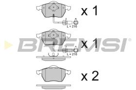 Bremsi BP2816 - PASTILLA DE FRENO | BRAKE PADS