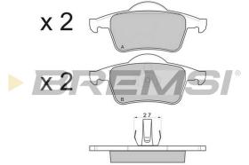 Bremsi BP2843 - PASTTILLA DE  FRENO | BRAKE PADS