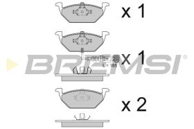 Bremsi BP2848 - PASTTILLA DE  FRENO | BRAKE PADS