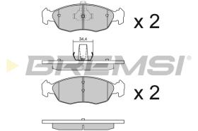 Bremsi BP2853 - BRAKE PADS