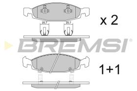 Bremsi BP2865 - PASTILLA DE FRENO | BRAKE PADS