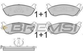 Bremsi BP2892 - PASTTILLA DE  FRENO | BRAKE PADS