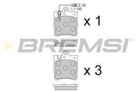 Bremsi BP2936 - PASTTILLA DE  FRENO | BRAKE PADS