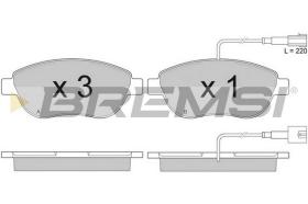Bremsi BP2943 - PASTTILLA DE  FRENO | BRAKE PADS