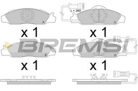 Bremsi BP2955 - PASTILLA DE FRENO | BRAKE PADS