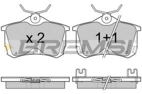 Bremsi BP2976 - PASTTILLA DE  FRENO | BRAKE PADS