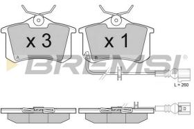 Bremsi BP3005 - PASTIGLIE FRENO | BRAKE PADS