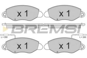Bremsi BP3016 - PASTILLA DE FRENO | BRAKE PADS